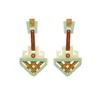 Gissa Bicalho Women's Neutrals Acrylic Handmade Earring Marajo Cream In Gold