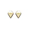 Gissa Bicalho Women's Neutrals Acrylic Handmade Earring Ubá Kahki In Gold