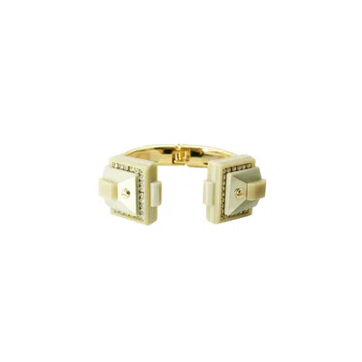 Gissa Bicalho Women's Neutrals Bracelet Trapeze Clay In Yellow