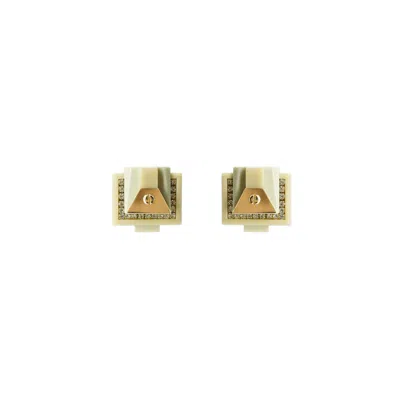 Gissa Bicalho Women's Neutrals Earring Trapeze Short Clay