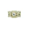 Gissa Bicalho Women's Neutrals Handmade Acrylic Bracelet Links And Stones Clay In Neutral