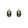 Gissa Bicalho Women's Neutrals Handmade Acrylic Earring Deco S Stone Mirror Drop Cream In Multi