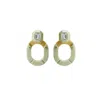 Gissa Bicalho Women's Neutrals Handmade Acrylic Earring Kit Stone Hoop And Pendant Clay In Green
