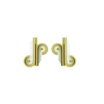 Gissa Bicalho Women's Neutrals Handmade Acrylic Earring Op Knot Clay In Gold