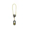 Gissa Bicalho Women's Neutrals Handmade Acrylic Necklace Deco T Closure Rectangular Cut Stone Clay
