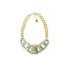 Gissa Bicalho Women's Neutrals Handmade Acrylic Necklace Links And Stones Clay