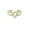 Gissa Bicalho Women's Neutrals Handmade Bracelet Shell And Pearl Cord Clay