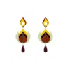 Gissa Bicalho Women's Neutrals Handmade Earring Iolanda Kahki