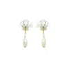 Gissa Bicalho Women's Neutrals Handmade Earring Shell And Pendant Pearl Clay In Multi