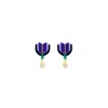 Gissa Bicalho Women's Pink / Purple Acrylic Handmade Earring S Alamanda Aubergine In Multi