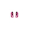 Gissa Bicalho Women's Pink / Purple Handmade Acrylic Earring S Stone Rhinestones Pink