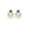 Gissa Bicalho Women's Pink / Purple Handmade Acrylic Earring Short Tikal - Pink & Purple In Gold
