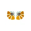 Gissa Bicalho Women's Yellow / Green Handmade Acrylic Earring Alecrim Mustard In Yellow