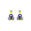 Gissa Bicalho Women's Yellow / Orange Acrylic Handmade Earring Papaloti / Yellow