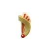 Gissa Bicalho Women's Yellow / Orange Handmade Acrylic Brooch Flower Dual Khaki
