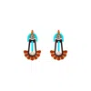 Gissa Bicalho Women's Yellow / Orange Handmade Acrylic Earring Dandelion - Yellow & Orange