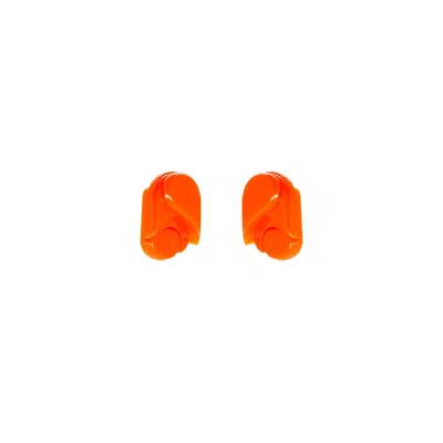 Gissa Bicalho Women's Yellow / Orange Handmade Acrylic Earring Rosebud - Yellow & Orange