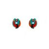 Gissa Bicalho Women's Yellow / Orange Handmade Acrylic Earring Short Protea - Yellow & Orange