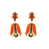 Gissa Bicalho Women's Yellow / Orange Handmade Earring Glory Cream