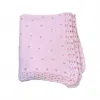Gita Girl's Blanket With White Pearls In Pink In Pink