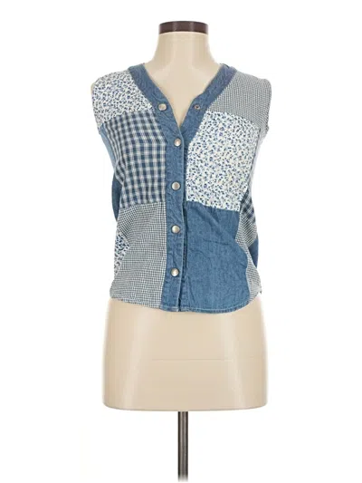 Pre-owned Gitano Denim Vest In Blue