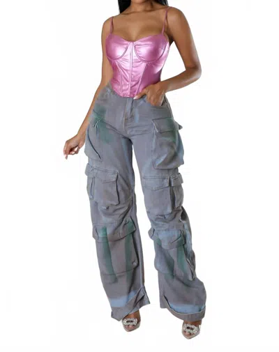 Giti Wholesale Women's Found You Pants In Purple Blue In Gray