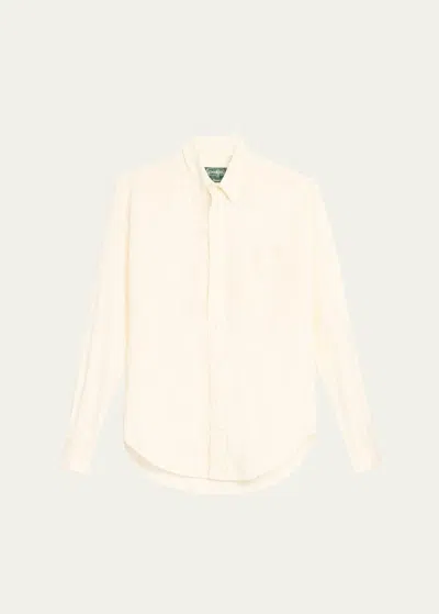 Gitman Brothers Shirt Co. Men's Yarn-dyed Dobby Sport Shirt In White