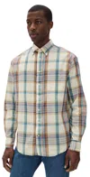 Gitman Vintage Archive Madras Check-pattern Shirt In Brown