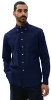Gitman Vintage Indigo Seersucker Shirt Indigo In Indigo