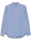 Gitman Vintage Long Sleeve Button Down Shirt In Blue