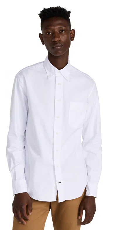 Gitman Vintage Classic Oxford Button Down Shirt In White