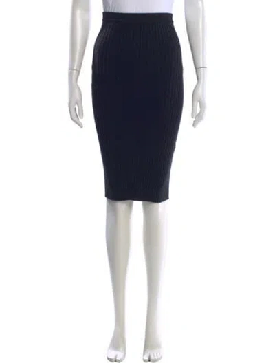 Pre-owned Giu Giu Knee-length Skirt In Black