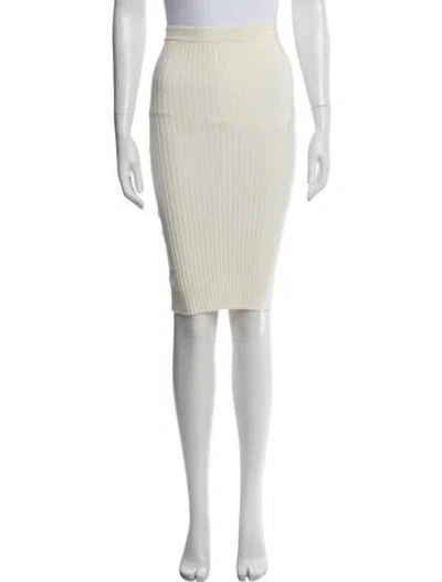 Pre-owned Giu Giu Knee-length Skirt In Neutral