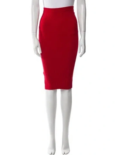 Pre-owned Giu Giu Knee-length Skirt In Red