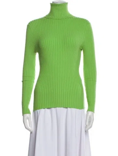 Pre-owned Giu Giu Turtleneck Sweater In Green