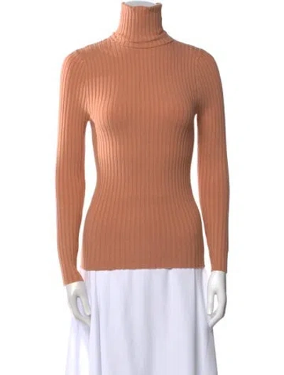 Pre-owned Giu Giu Turtleneck Sweater In Orange