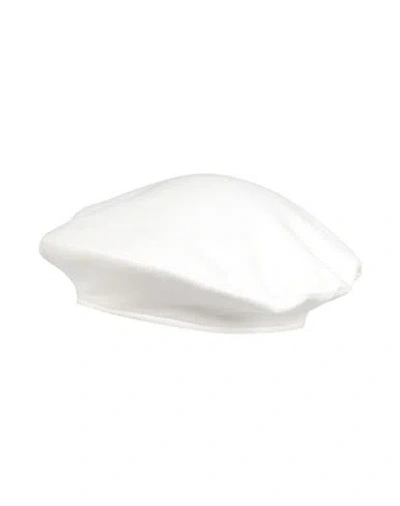 Giulia N Couture Woman Hat Off White Size Onesize Cotton