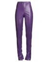Giulia N Couture Woman Pants Purple Size S Polyurethane In Purple