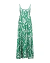 Giulia N Woman Maxi Dress Green Size Xs Polyamide, Elastane, Metal In Green