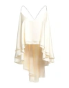 Giulia N Woman Top Cream Size L Polyester In White