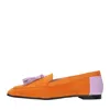 Giulia Neri Flat Shoes Orange In Arancio Vivaci