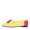 Giulia Neri Flat Shoes Yellow In Giallo Vivaci