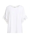 Giulia Valli Woman T-shirt Ivory Size 8 Viscose In White