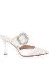 Giuliano Galiano Pointed Muller Shoes In White