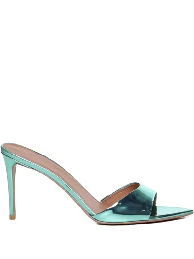 Giuliano Galiano 80mm Alixia Mules In Green
