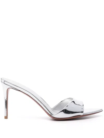 Giuliano Galiano Alixia 80mm Mules In 银色
