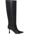 Giuliano Galiano 80mm Pointed-toe Calfskin Boots In Black