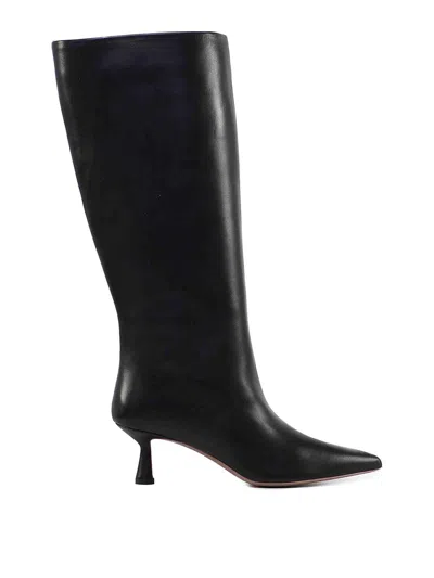 Giuliano Galiano Jane Boots In Eco-leather In Black