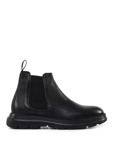 Giuliano Galiano Sergio Leather Boots In Black