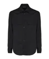 Giuliano Galiano Buttoned Long-sleeve Shirt In Black